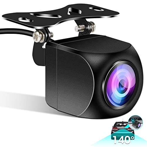 【AHD 720P】Reversing Camera Support AHD&CVBS Reverse Camera Car Rear View Camera IP69K Waterproof Rear Camera Super Night Vision 140° Wide Angle Universal Car Parking Camera for 12V-24V Most Vehicles