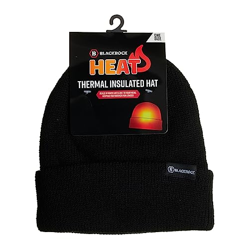 Blackrock Men's Black Heat Thermal Insulated Ha