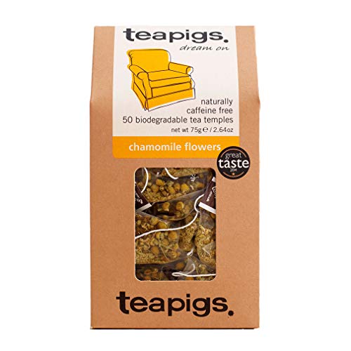 Teapigs Chamomile Tea Made With Whole Flowers (1 Pack of 50 Tea Bags)