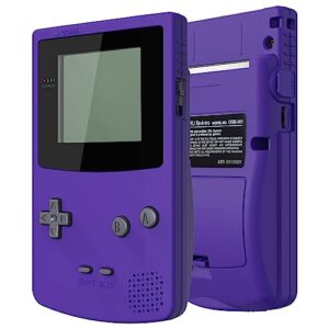 eXtremeRate IPS Ready Upgraded Purple Replacement Shell Full Housing Cover with Buttons for Gameboy Color – Fit for GBC OSD IPS & Regular IPS & Standard LCD – Console & IPS Screen NOT Included