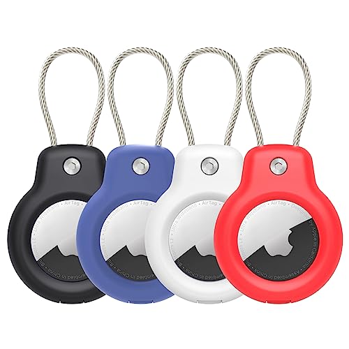 SPGUARD Compatible with Apple AirTag Secure Holder with Cable