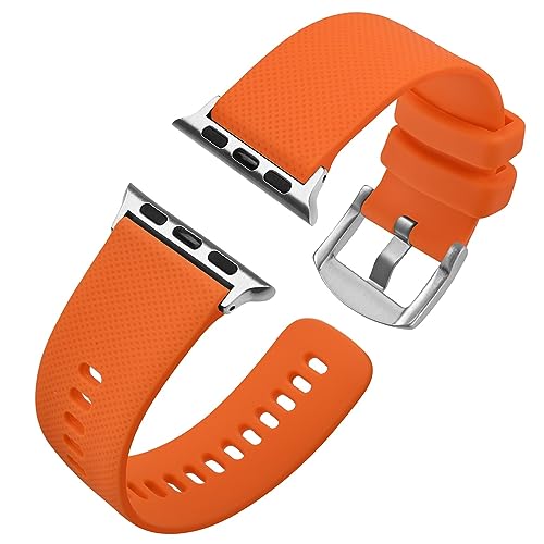 Anbeer Silicone Strap Compatible with Apple Watch Strap 38mm 40mm 41mm 42mm 44mm 45mm 49mm