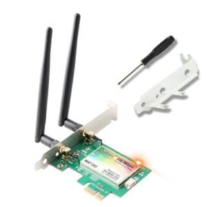 Buitrea Intel Dual Band Wireless-AC7265 PCIe WiFi Card with Bluetooth 4.2 - High-Speed Wireless Connectivity for Windows 10 and 11
