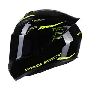 KKnoon Motorcycle Helmet Full Face Rapid Street Helmet Unisex Adult Cool Rider Equipment Four Seasons New Street Touring Motorcycle Helmet Style A Size M