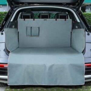 KYG Car Boot Liner Heavy Duty Car Boot Protector Waterproof & Resistant Car Boot Cover with Bumper & Side Protection Universal Protector Mat for Cars