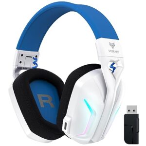 WESEARY Wireless Gaming Headsets with Microphone for PC PS5 PS4 Switch Mac