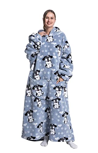Extra Long Wearable Blanket Hoodie