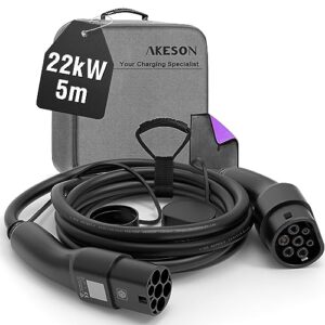 AKESON Type 2 Charging Cable for Electric Cars - 22kW