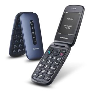 Panasonic KX-TU550EXC 4G Essentials Clamshell Mobile Phone for Elderly