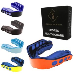 Self Mark Gum Shield Premium Shock Gel Mouth Guard Adults and Junior Sports Mouthguards Revolutionary Fitting Technology for Boxing