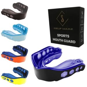 Self Mark Gum Shield Premium Shock Gel Mouth Guard Adults and Junior Sports Mouthguards Revolutionary Fitting Technology for Boxing