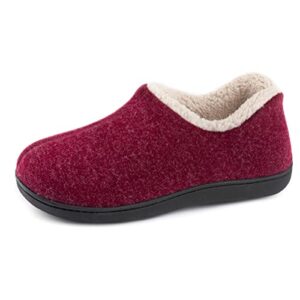 ULTRAIDEAS Women's Cozy Memory Foam Closed Back Slippers with Warm Fleece Lining