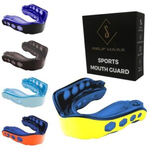 Self Mark Gum Shield Premium Shock Gel Mouth Guard Adults and Junior Sports Mouthguards Revolutionary Fitting Technology for Boxing