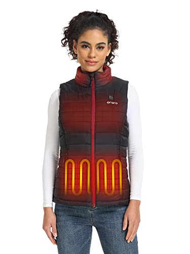 ORORO Women's Heated Vest With Battery Pack Lightweight Heated Gilet For Wome