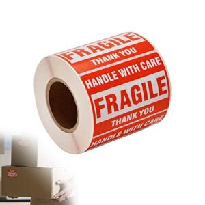 500 Fragile Stickers Packing Sticker 2" x 3" Strong Adhesive Labels Warning Labels Shipping Package Labels - Handle with Care