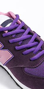 Purple Oval Trainers Laces