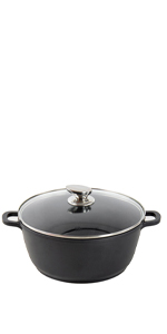 stockpot small, casserole small, induction stockpot small, black pot induction, ceramic coating pot
