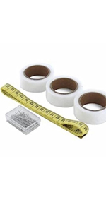 Iron On Hemming Tape Kit With A Measuring Tape And 200 Pins Double Sided Adhesive Hem Tape Wonder