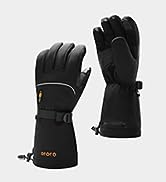 ORORO Heated Gloves Liners Rechargeable for Women Men, Thin Electric Gloves for Cycling, Skiing a...