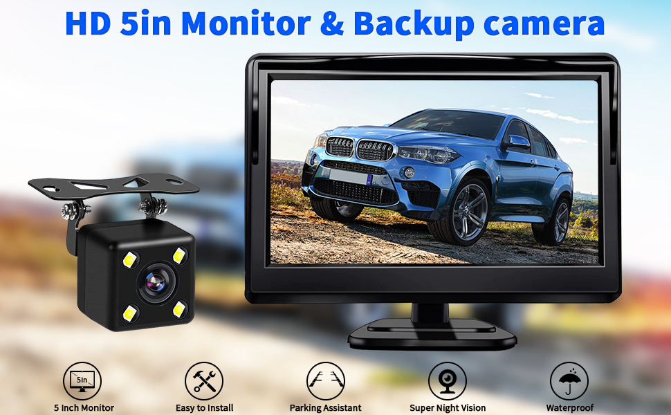 Backup Camera with 5inch Monitor