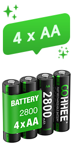 AA rechargeable batteries