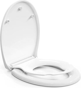 Pipishell Soft Close Toilet Seat with Removable Child Seat
