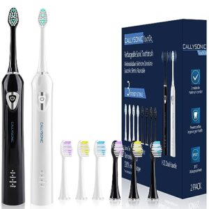 Premium 2 Pack Electric Toothbrush - Sonic Toothbrushes with Normal
