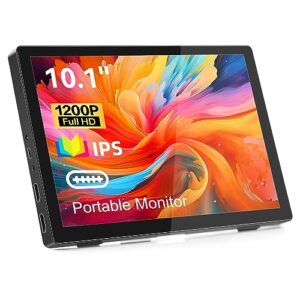 Akntzcs Portable Monitor 10.1 Inch Full HD 1920x1200 IPS Display