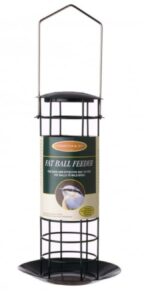 Metal Fat Ball Feeder with Tray x 1 Metal Wild Bird Feederr SMF