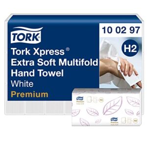 Tork Xpress Extra Soft Multifold Hand Towel White with Lavender Leaf H2