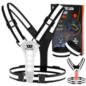 West Biking LED Reflective Running Vest