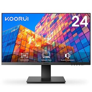 KOORUI 24 Inch Computer Monitor FHD 1920 x 1080p 100HZ