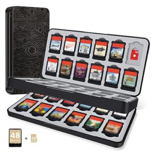 PALPOW Switch Game Case Compatible with Nintendo Switch Games & Micro SD Cards