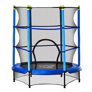 HOMCOM 5'2" Kids Trampoline with Safety Enclosure