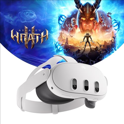 Meta Quest 3 128GB – Breakthrough mixed reality – Powerful performance – Asgard’s Wrath 2 bundle