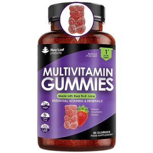 Multivitamin Gummies High Strength for Men Women - Vegetarian +14 Essential Vitamins & Minerals - Gluten Free