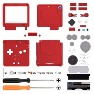 eXtremeRate IPS Ready Upgraded Monster Index Console Style Custom Replacement Housing Shell for Gameboy Advance SP GBA SP – Compatible with Both IPS & Standard LCD – Console & Screen NOT Included
