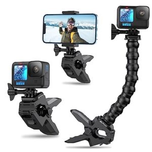 Jaws Flex Clamp Mount with Adjustable Gooseneck for GoPro Hero 11