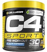 C4 Sport Pre Workout Powder ICY Blue Raspberry | Informed-Sport Certified + Preworkout Energy Dri...