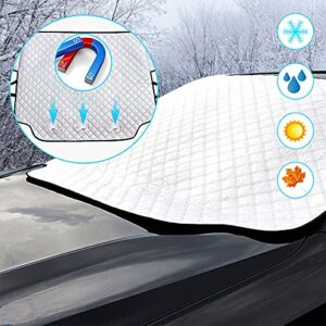 Car Windscreen Cover Frost Protector Car Windshield Cover Magnetic Snow Cover Windscreen Protector Resistant Snow Frost Ice Sun UV Dust Water