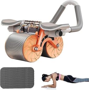 Ab Roller Wheel with Knee Mat &Timer