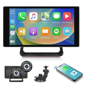 Wireless Apple Carplay&Android Auto Touchscreen Portable Carplay Screen