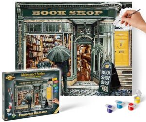 Schipper 609130897 Paint by Numbers - English Bookstore - Painting Pictures for Adults