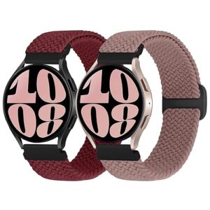 WNIPH Braided Strap Compatible with Samsung Galaxy Watch 4/5/6 Strap/Watch 4 6 Classic/Watch 5 Pro/Active 2