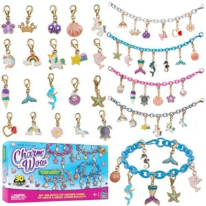CharmWow Bracelet Making Kits for Girls with Unicorn & Mermaid Charms - Cool Jewellery Making Kit