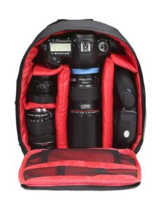 BBargain Basket Small Camera Backpack - Large Capacity Waterproof & Wear-Resistant Camera Rucksack - Anti-shock Camera Case - SLR
