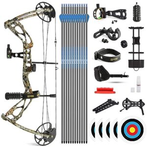 SHARROW Archery Dragon X8 Compound Bow Set for Adult and Beginner