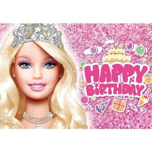 APDDHJ Princess Backdrop 5x3FT Princess Theme Birthday Backdrop Pink Girl Birthday Party Photo Background Baby Shower Cake Table Decoration Backdrop - Princess