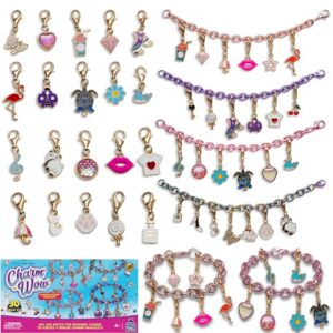 CharmWow Bracelet Making Kits for Girls with On-trend Charms - Cool Friendship Bracelet Making Kit - Birthday Gifts for Girls Age 4 + & Teenage Girls - 6 Year Old Girl Gifts