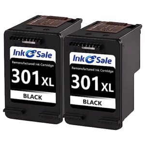 INK E-SALE 301XL Ink Cartridges Black Combo Pack Remanufactured for HP 301 Ink Cartridges for Printer DeskJet 1000 1050 1510 2050 2510 2540 ENVY 4500 4502 5530 5532 OfficeJet 2600 2622